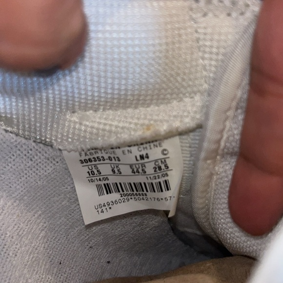 2005 Nike Air Force 1 Gray Gum Size 10.5 RARE OG - Picture 9 of 9